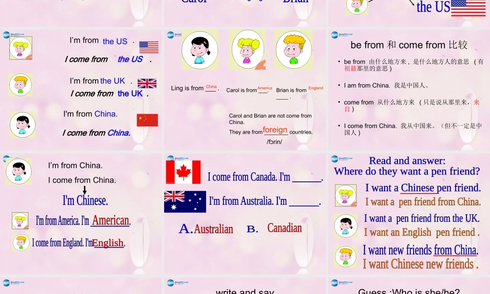 2014秋六年级英语上册 Module 5 Unit 2 I want a Chinese pen friend课件3 外研版（一起）