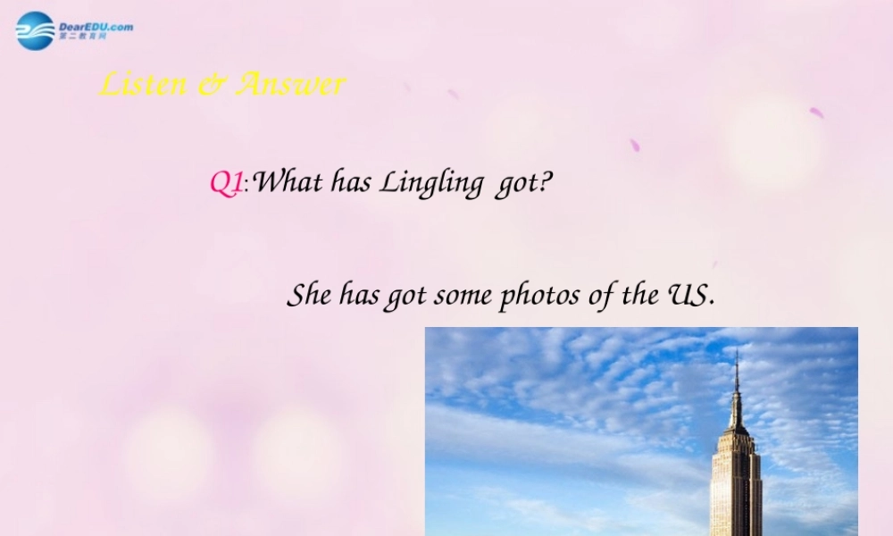 2014秋六年级英语上册 Module 6 Unit 2 I haven’t got a book aboutthe US课件1 外研版（一起）