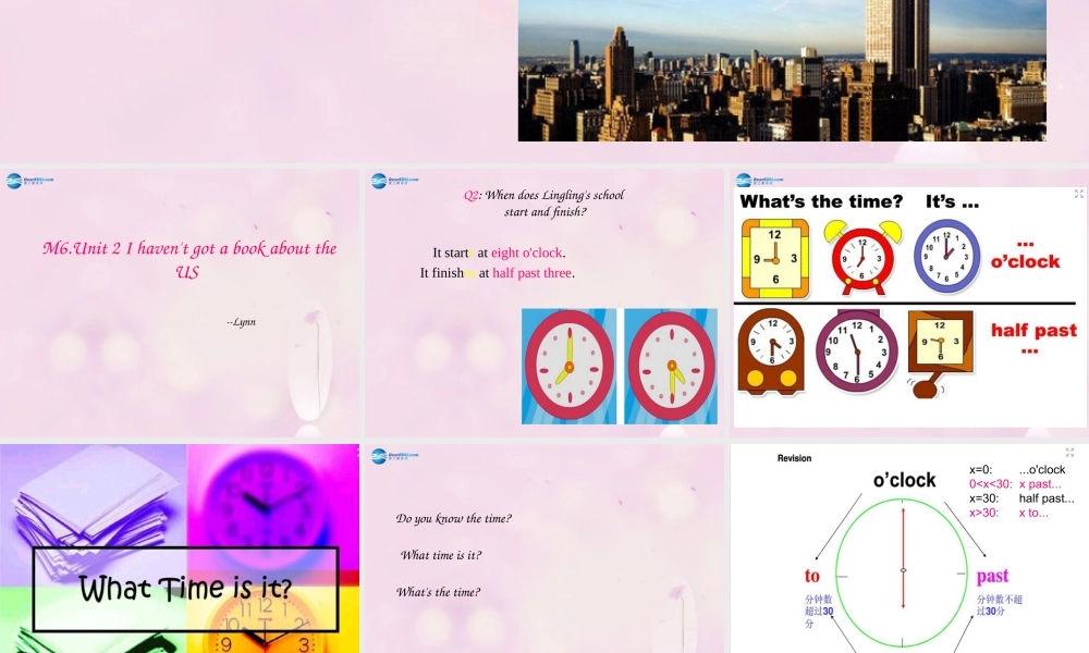 2014秋六年级英语上册 Module 6 Unit 2 I haven’t got a book aboutthe US课件1 外研版（一起）