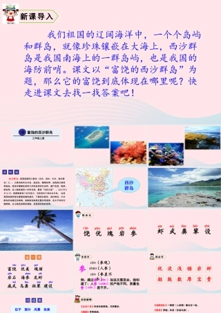 18 富饶的西沙群岛课件