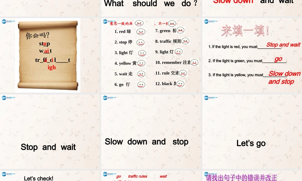 2014年秋六年级英语上册 Unit2 Ways to go to school PartB课件 人教PEP