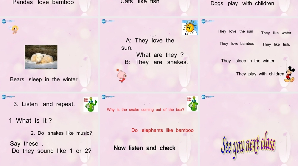 2014秋六年级英语上册 Module 7 Unit 1 Pandas love bamboo课件5 外研版（一起）