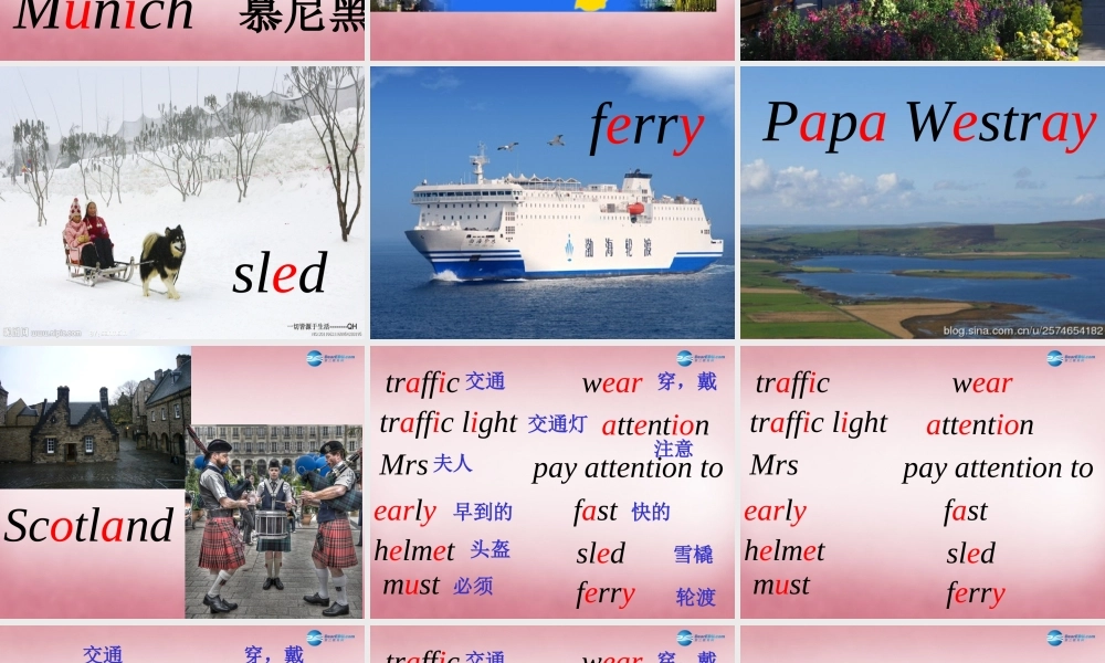 2014年秋六年级英语上册 Unit2 Ways to go to school课件3 人教PEP