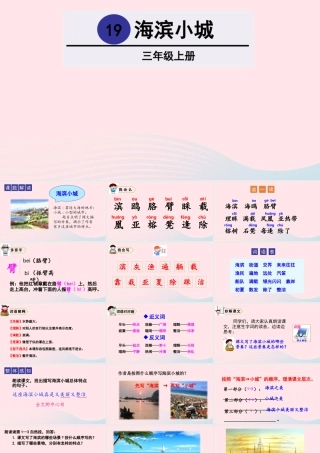 19 海滨小城课件