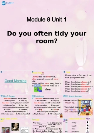 2014秋六年级英语上册 Module 8 Unit 1 Do you often tidy your bed课件2 外研版（一起）