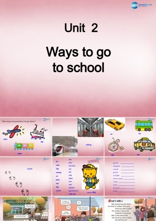 2014年秋六年级英语上册 Unit2 Ways to go to school课件4 人教PEP