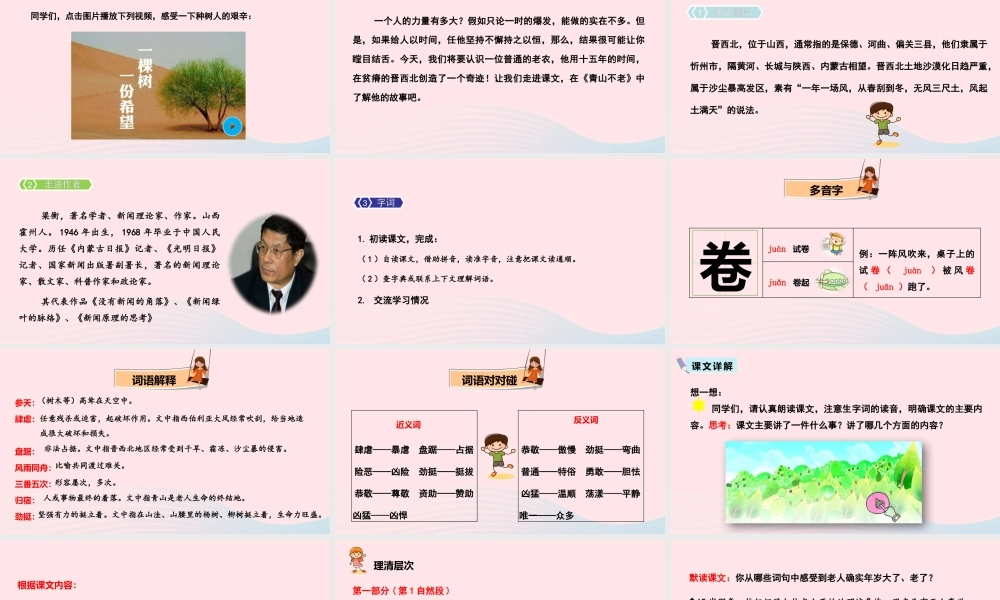 19 青山不老课件