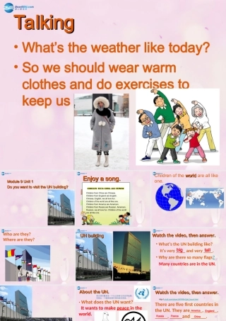 2014秋六年级英语上册 Module 9 Unit 1 Do you want to visit the UN building课件2 外研版（一起）