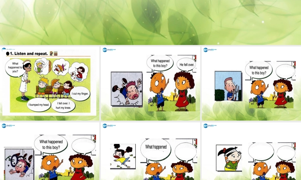 【金识源】2014四年级英语上册 Module 9 unit 2 I bumped my head课件1 外研版（一起）