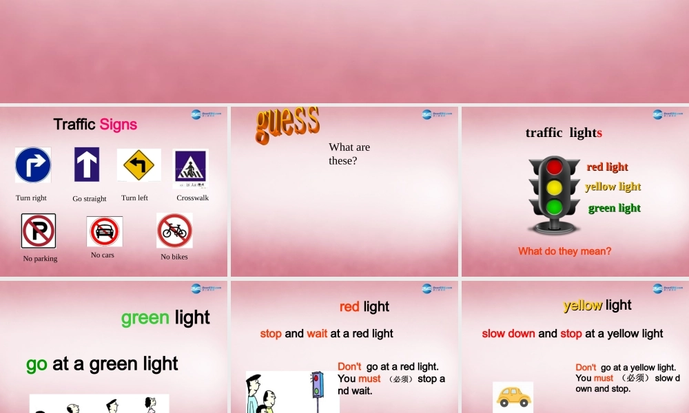 2014年秋六年级英语上册 Unit2 Ways to go to school课件7 人教PEP