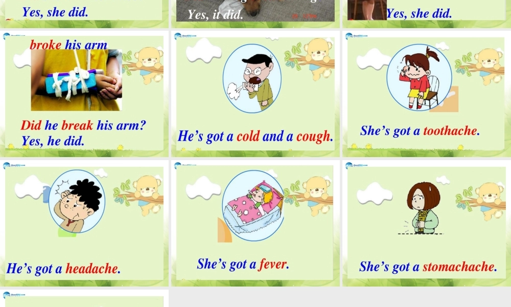 【金识源】2014四年级英语上册 Module 9 unit 2 I bumped my head课件2 外研版（一起）