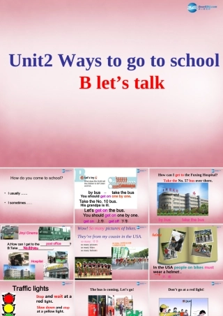 2014年秋六年级英语上册 Unit2 Ways to go to school课件9 人教PEP