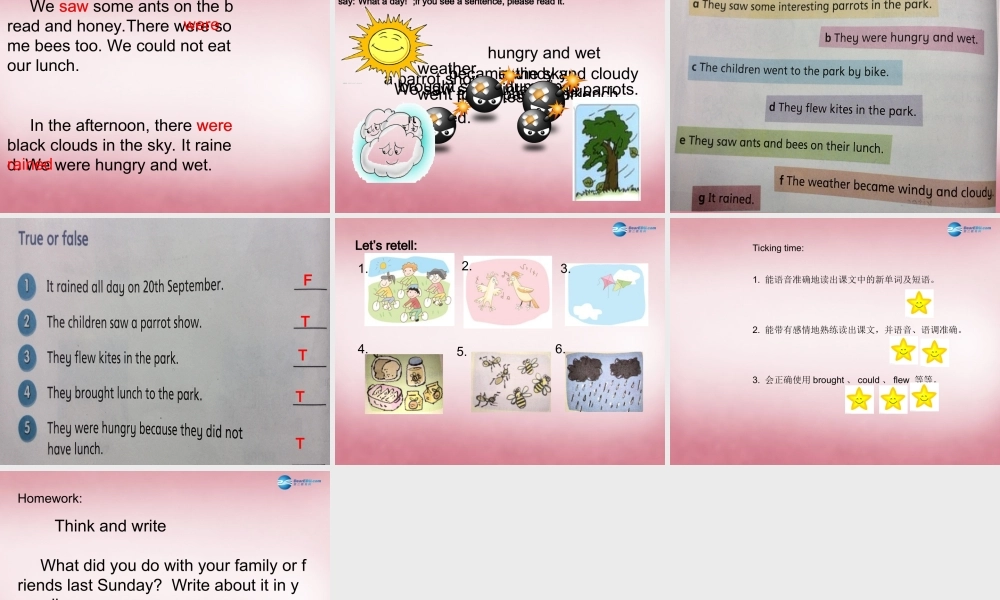 2014年秋六年级英语上册 Unit2 What a day（第2课时）课件 译林版