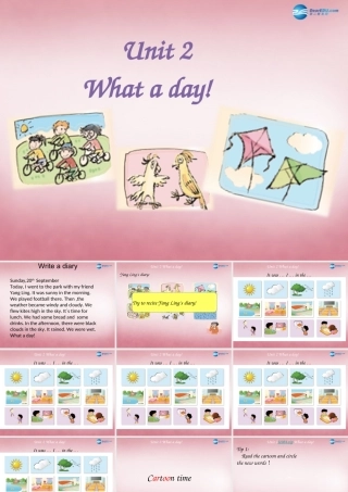 2014年秋六年级英语上册 Unit2 What a day（第3课时）课件 译林版