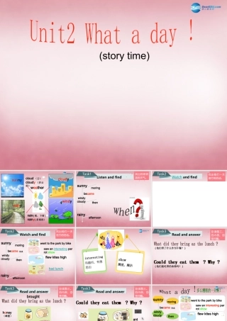 2014年秋六年级英语上册 Unit2 What a day课件1 译林版
