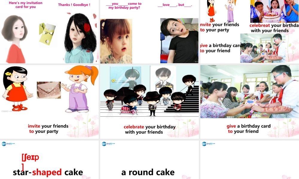 六年级英语上册 Unit 3 Would you like to come to my birthday party课件1 新人教版