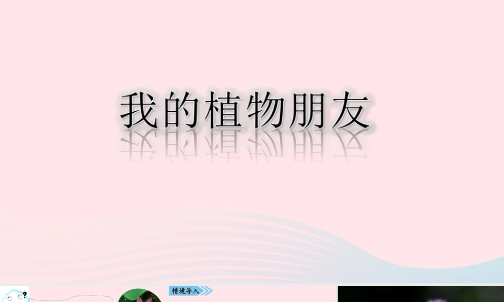 2级语文下册 第一单元 习作《我的植物朋友》课件 新人教版