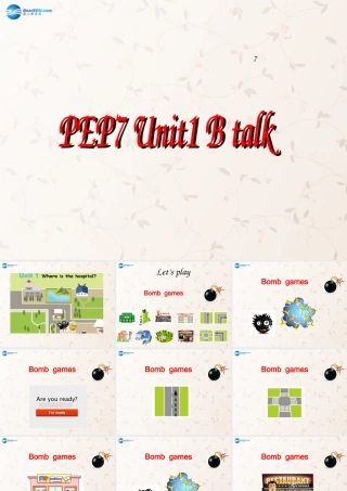 六年级英语上册 Unit1 How can I get there PartB课件 人教PEP