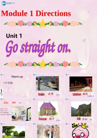 2014秋四年级英语上册 Module 1 Unit 1 Go straight on课件1 外研版（三起）