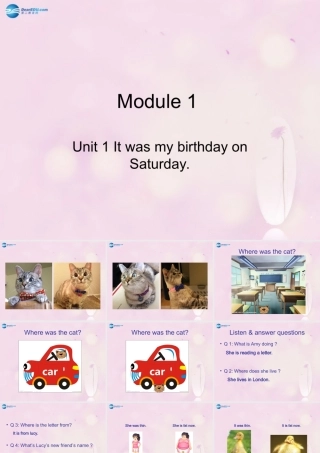 2014秋四年级英语上册 Module 1 Unit 1 It was my birthday on Saturday课件1 外研版（一起）