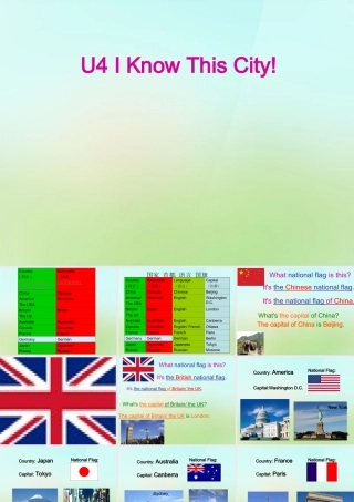 六年级英语上册《Module 2 Unit 4 I Know This City》课件1 广州版广州版小学六年级上册英语课件