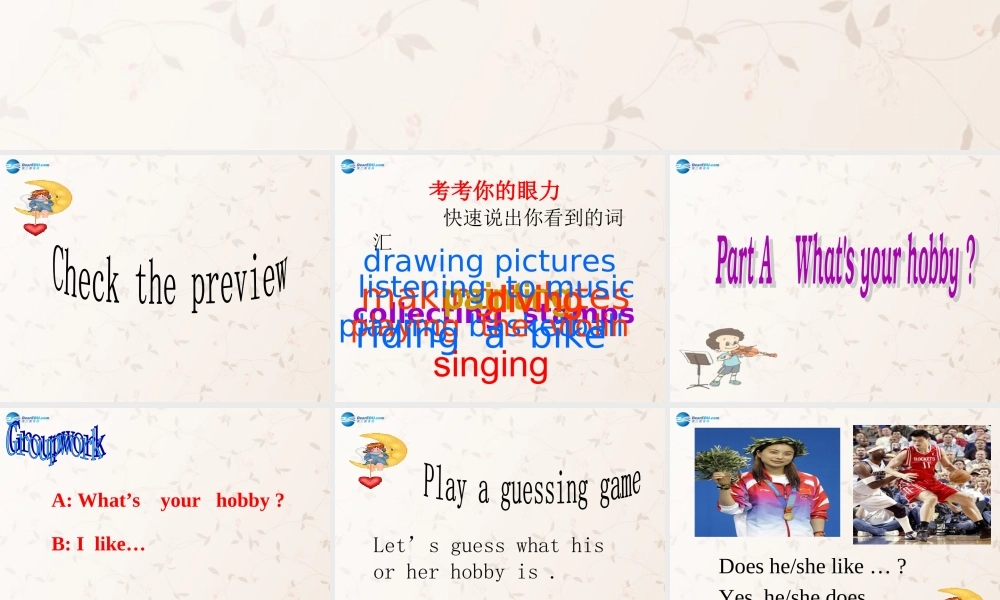 2014年秋六年级英语上册 Unit4 I Have a Pen Pal PartA课件 人教PEP