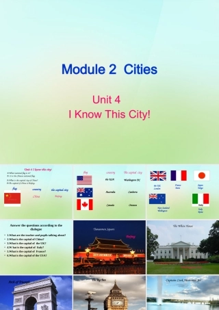 六年级英语上册《Module 2 Unit 4 I Know This City》课件2 广州版广州版小学六年级上册英语课件