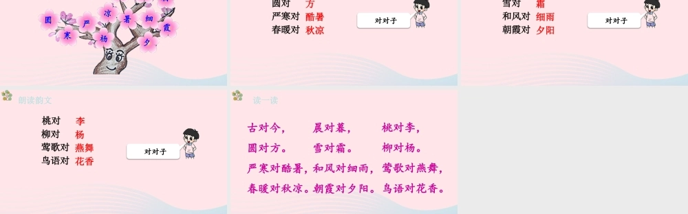 2级语文下册 识字（二）6《古对今》（第1课时）课件 新人教版
