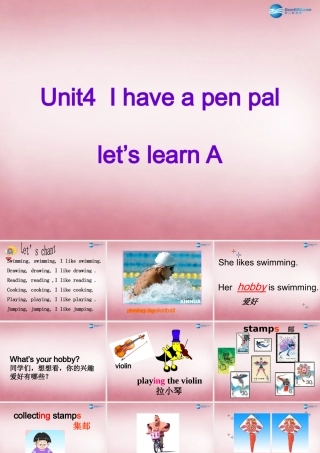 2014年秋六年级英语上册 Unit4 I Have a Pen Pal课件2 人教PEP
