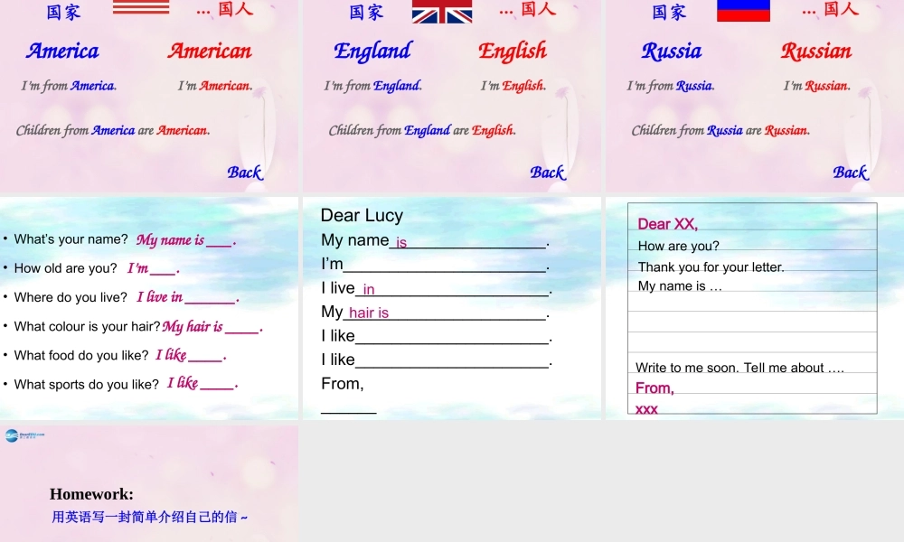 2014秋四年级英语上册 Module 1 Unit 2 I’ve got a new friend课件3 外研版（一起）