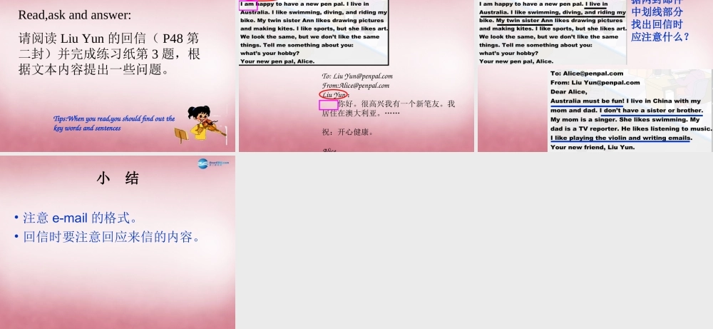 2014年秋六年级英语上册 Unit4 I Have a Pen Pal课件3 人教PEP