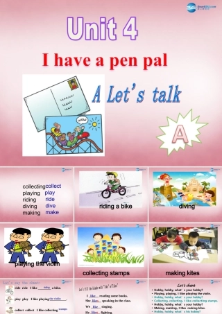 2014年秋六年级英语上册 Unit4 I Have a Pen Pal课件4 人教PEP