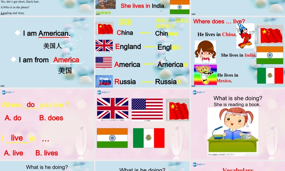 2014秋四年级英语上册 Module 1 Unit 2 I’ve got a new friend课件4 外研版（一起）