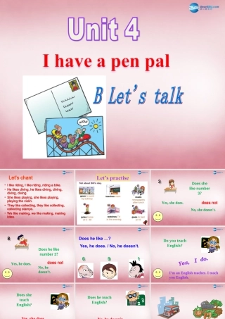 2014年秋六年级英语上册 Unit4 I Have a Pen Pal课件5 人教PEP