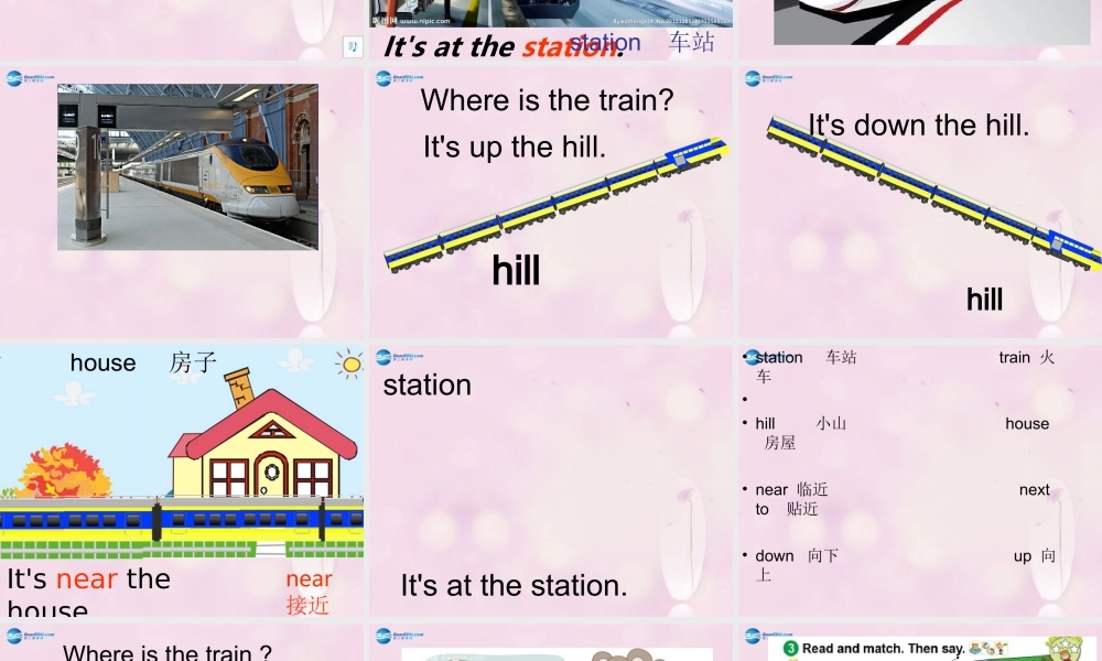 2014秋四年级英语上册 Module 1 Unit 2 It’s at the station课件1 外研版（三起）