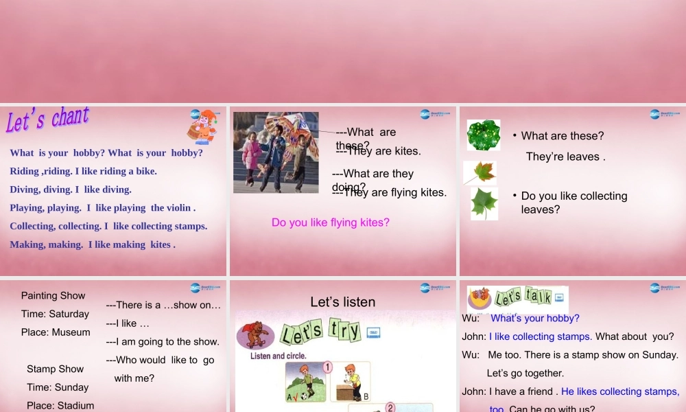 2014年秋六年级英语上册 Unit4 I Have a Pen Pal课件6 人教PEP