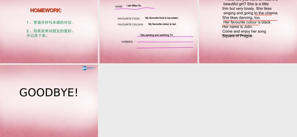 2014年秋六年级英语上册 Unit4 I Have a Pen Pal课件7 人教PEP