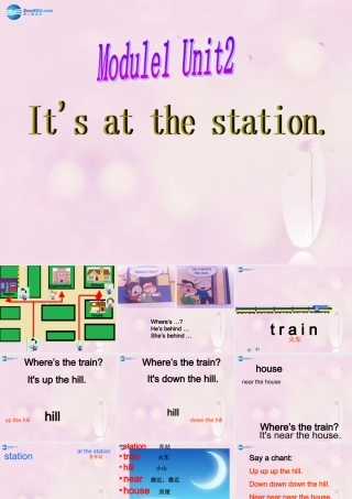 2014秋四年级英语上册 Module 1 Unit 2 It’s at the station课件2 外研版（三起）