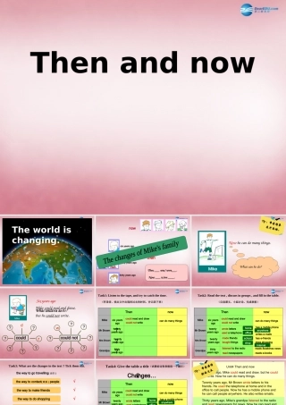 2014年秋六年级英语上册 Unit4 Then and now课件1 译林版