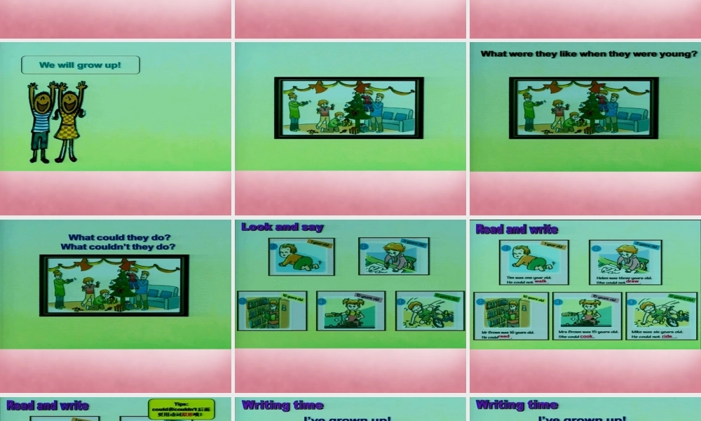 2014年秋六年级英语上册 Unit4 Then and now课件5 译林版
