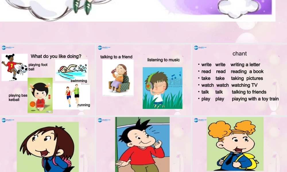 2014秋四年级英语上册 Module 2 Unit 1 She’s reading a book课件4 外研版（三起）