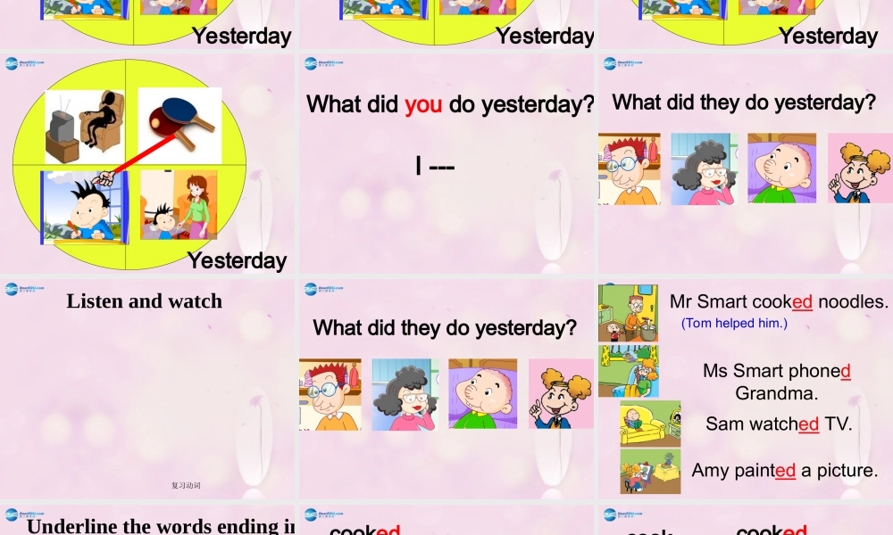 2014秋四年级英语上册 Module 2 Unit 2 Amy painted a picture课件1 外研版（一起）