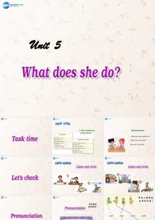 2014年秋六年级英语上册 Unit5 What Does he Do PartC课件 人教版PEP