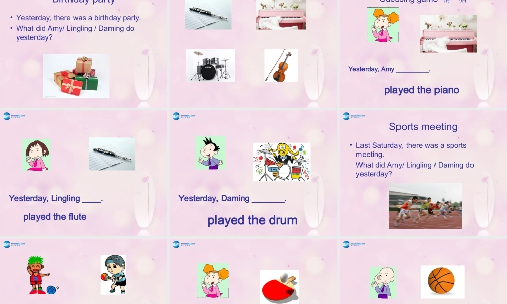 2014秋四年级英语上册 Module 2 Unit 2 Amy painted a picture课件3 外研版（一起）