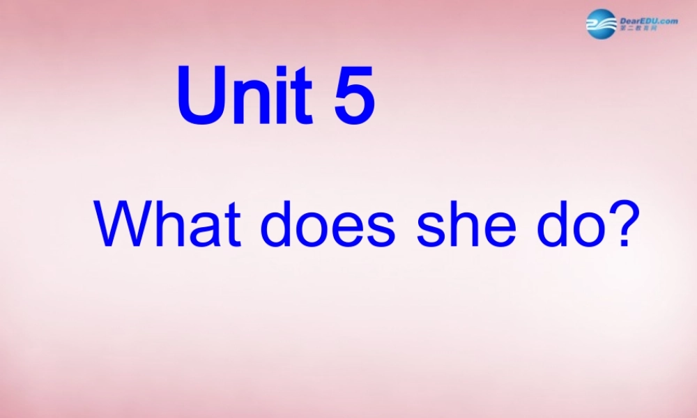 2014年秋六年级英语上册 Unit5 What Does he Do课件1 人教PEP