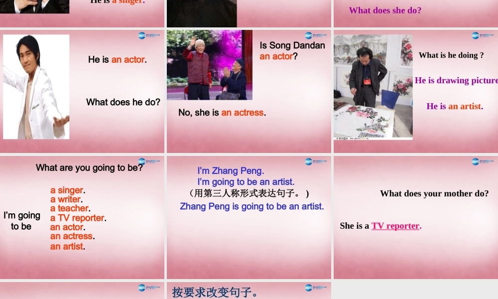 2014年秋六年级英语上册 Unit5 What Does he Do课件2 人教PEP