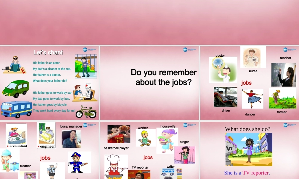 2014年秋六年级英语上册 Unit5 What Does he Do课件6 人教PEP