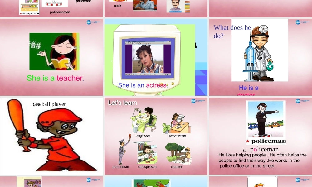 2014年秋六年级英语上册 Unit5 What Does he Do课件6 人教PEP