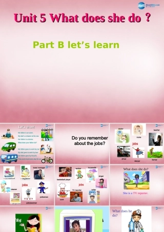 2014年秋六年级英语上册 Unit5 What Does he Do课件6 人教PEP