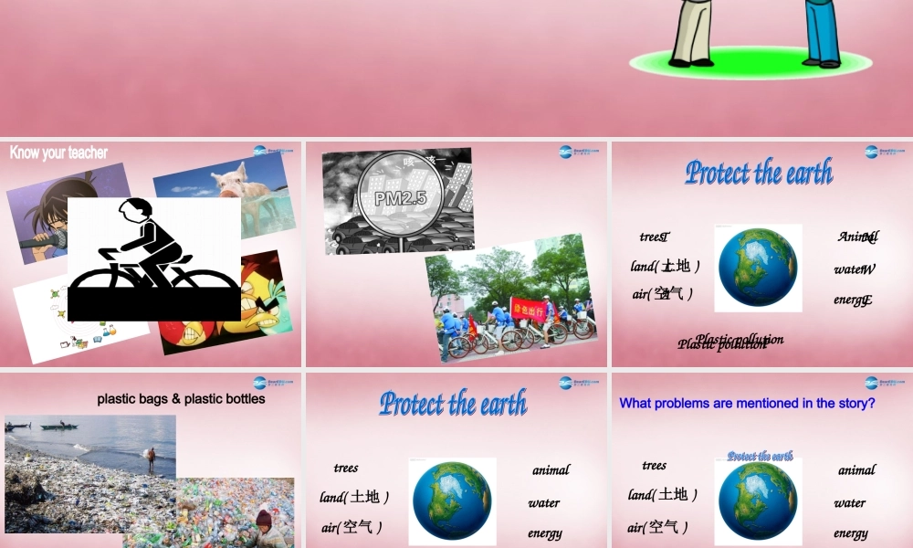 2014年秋六年级英语上册 Unit7 Protect the Earth课件1 译林版